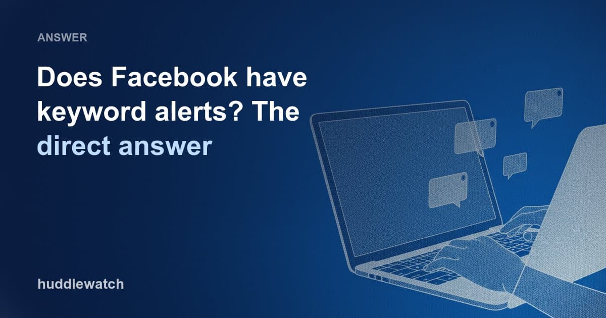 Does Facebook have keyword alerts? The direct answer