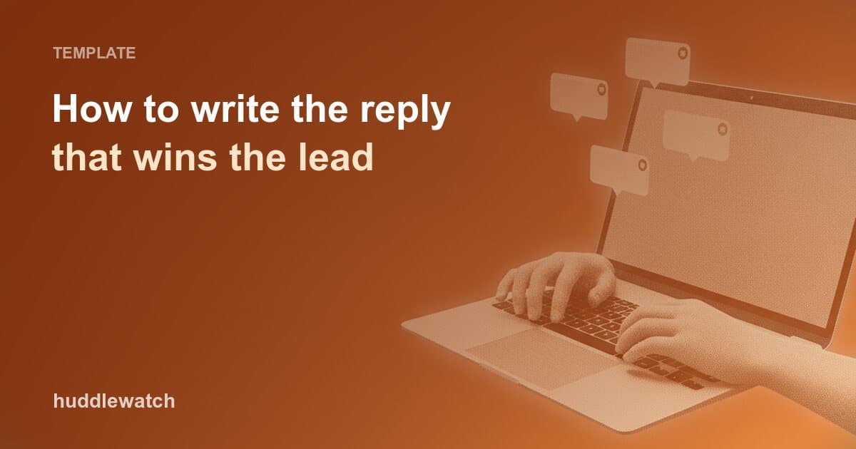 How to write the reply that wins the lead