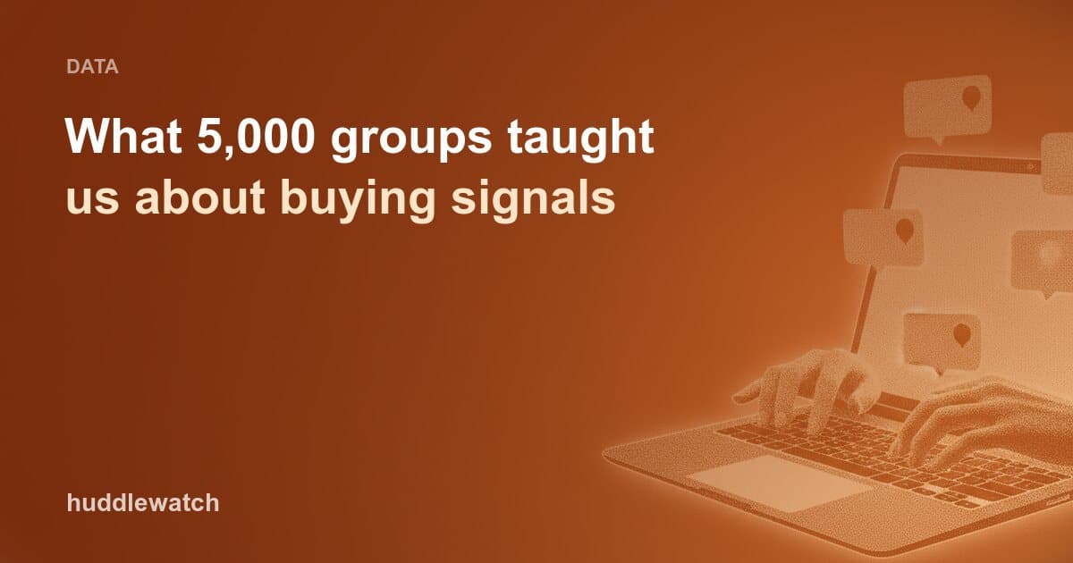 What 5,000 groups taught us about buying signals
