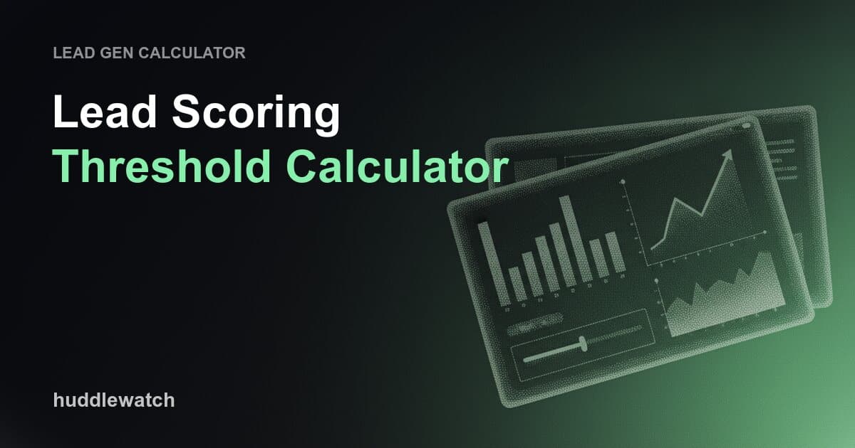 Lead Scoring Threshold Calculator